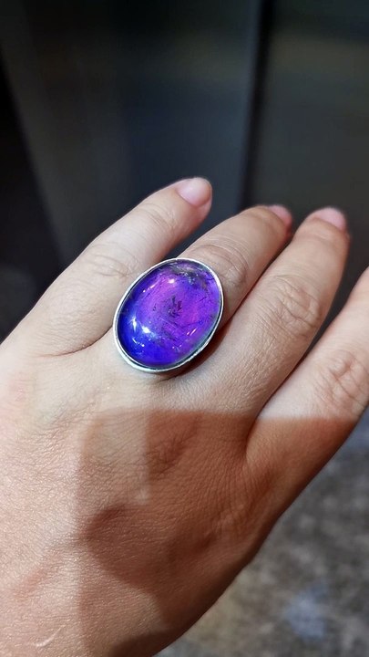 Holiday Ocean - Mood Ring - Crystal Quartz - Sterling Silver 925