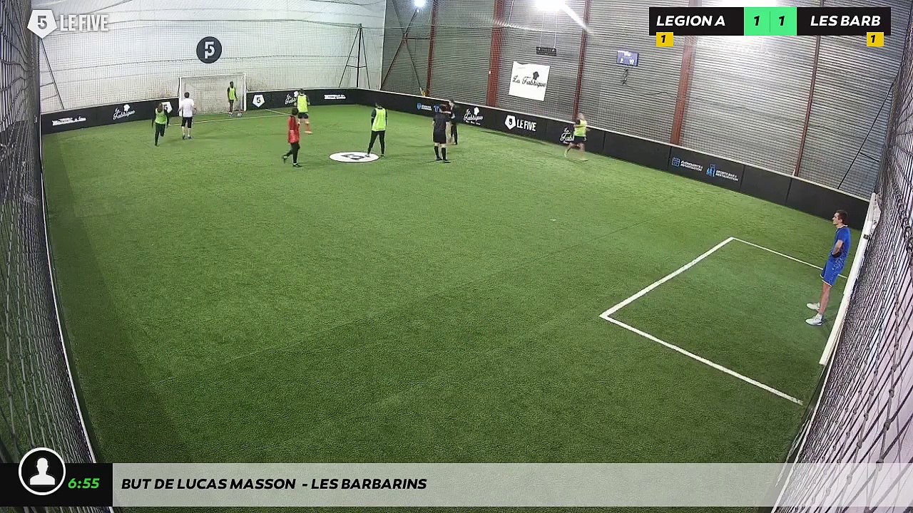But de Lucas MASSON  - LES BARBARINS
