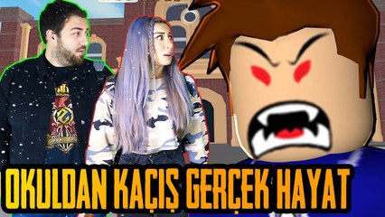  GERÇEK HAYATTA KORKUNÇ ÖĞRETMENDEN KAÇIŞ  | ROBLOX ESCAPE SCHOOL OBBY [ REAL LİFE ]