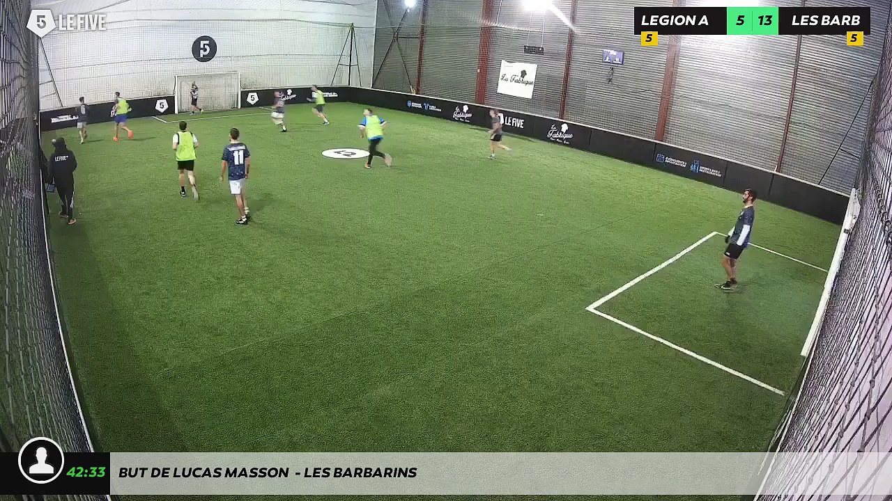But de Lucas MASSON  - LES BARBARINS