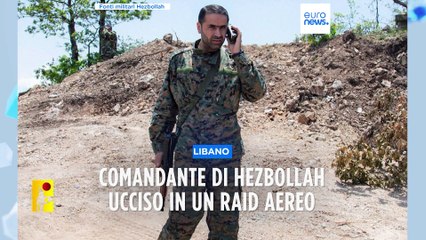 Download Video: Libano: ucciso un altro leader di Hezbollah in un raid aereo, Blinken domani in Israele