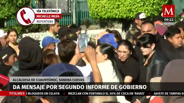 Sandra Cuevas da mensaje por Segundo Informe de Gobierno en la alcaldía Cuauhtémoc