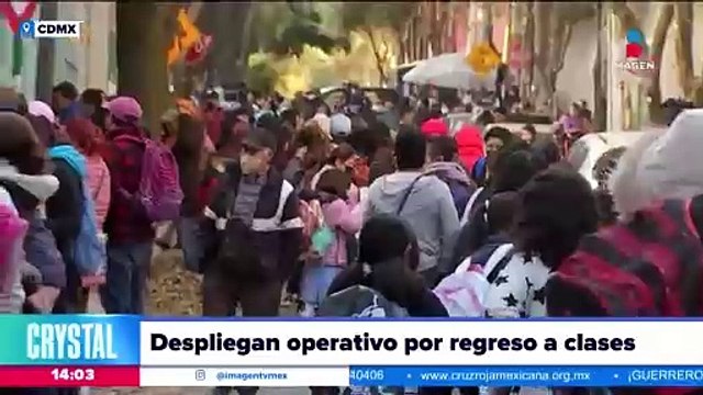 Despliegan operativo en la CDMX por el regreso a clases
