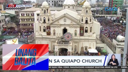 Sitwasyon sa Quiapo Church as of 7:22 AM (January 9, 2024) | UB