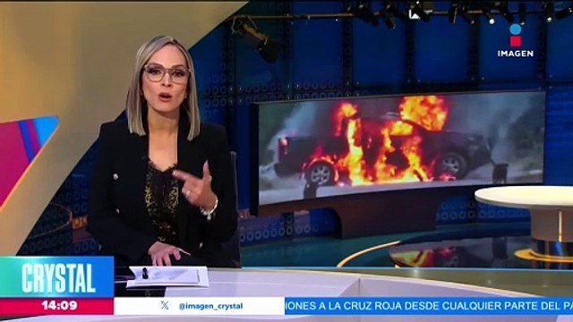 Bloqueos carreteros e incendio de autos en Guanajuato