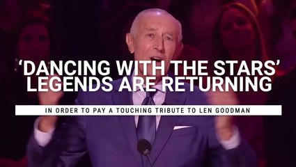After 'Dancing With The Stars' Honored Len Goodman With Redesigned Mirrorball Trophy, Former Pros Are Returning For A Special Tribute