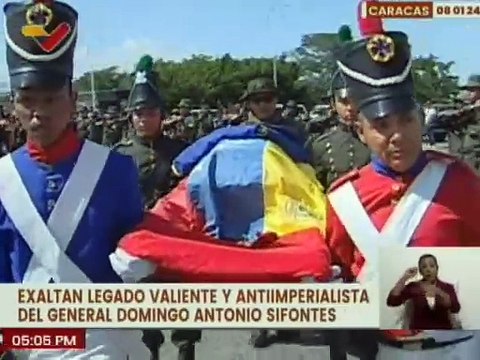 Caraqueños califican como histórico el traslado del Gral. Domingo Antonio Sifontes a la capital