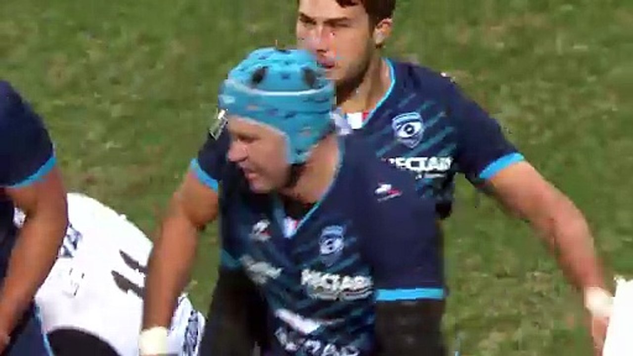 TOP 14 - Essai de Nicolaas Janse VAN RENSBURG (MHR) - Montpellier Hérault Rugby - RC Toulon