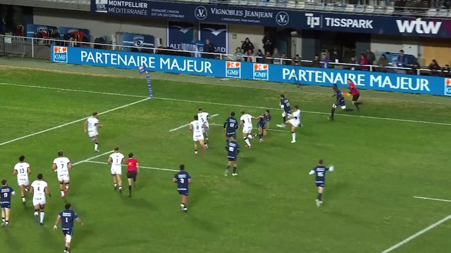 TOP 14 - Essai de Geoffrey DOUMAYROU (MHR) - Montpellier Hérault Rugby - RC Toulon