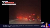 L'autoroute A13 paralysée par la neige et le verglas