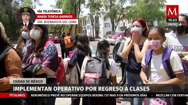 En CdMx, realiza operativo por regreso a clases; reportan saldo blanco