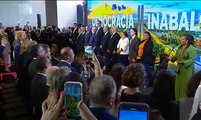 Governador e parlamentares paraibanos participam do ato “Democracia Inabalada” ao lado de Lula