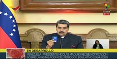 Pdte. Nicolás Maduro interviene ante Directiva de la Asamblea Nacional