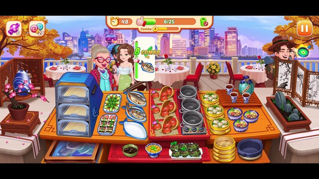 [Miniriceto]Game Play _ Crazy Diner -Summer Terrace- Lv 1122-1125