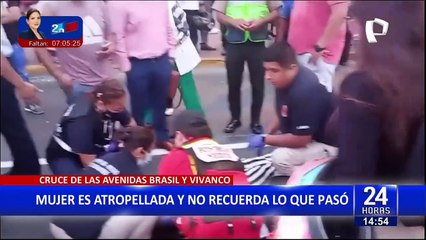 Vehículo invade carril y atropella a mujer: Víctima no recuerda lo que ocurrió