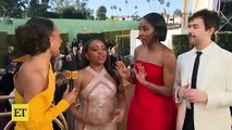 Ayo Edebiri and Quinta Brunson BURST INTO SONG at Golden Globes (Exclusive)