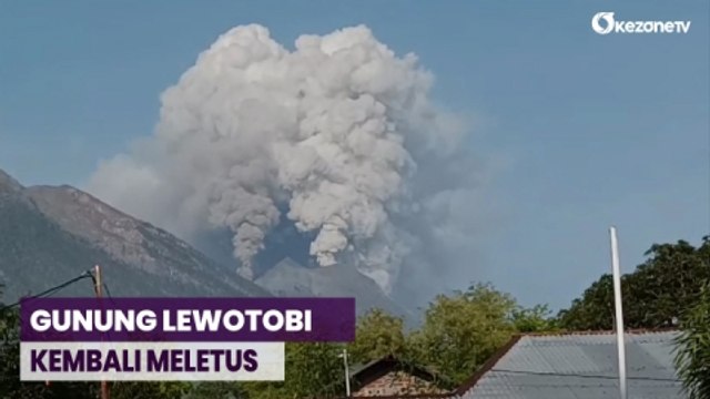 Gunung Lewotobi Kembali Meletus Pagi Ini, Semburkan Abu Vulkanik Setinggi 1.500 Meter
