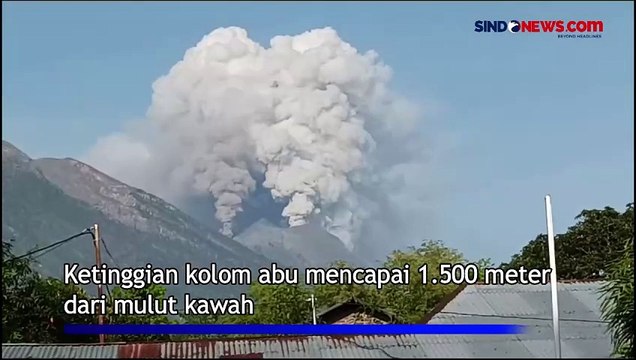 Gunung Lewotobi Kembali Erupsi, Semburkan Abu Vulkanik Setinggi 1.500 Meter