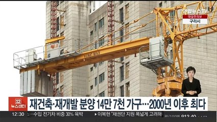 올해 재건축·재개발 분양 14만7천가구…2000년 이후 최다