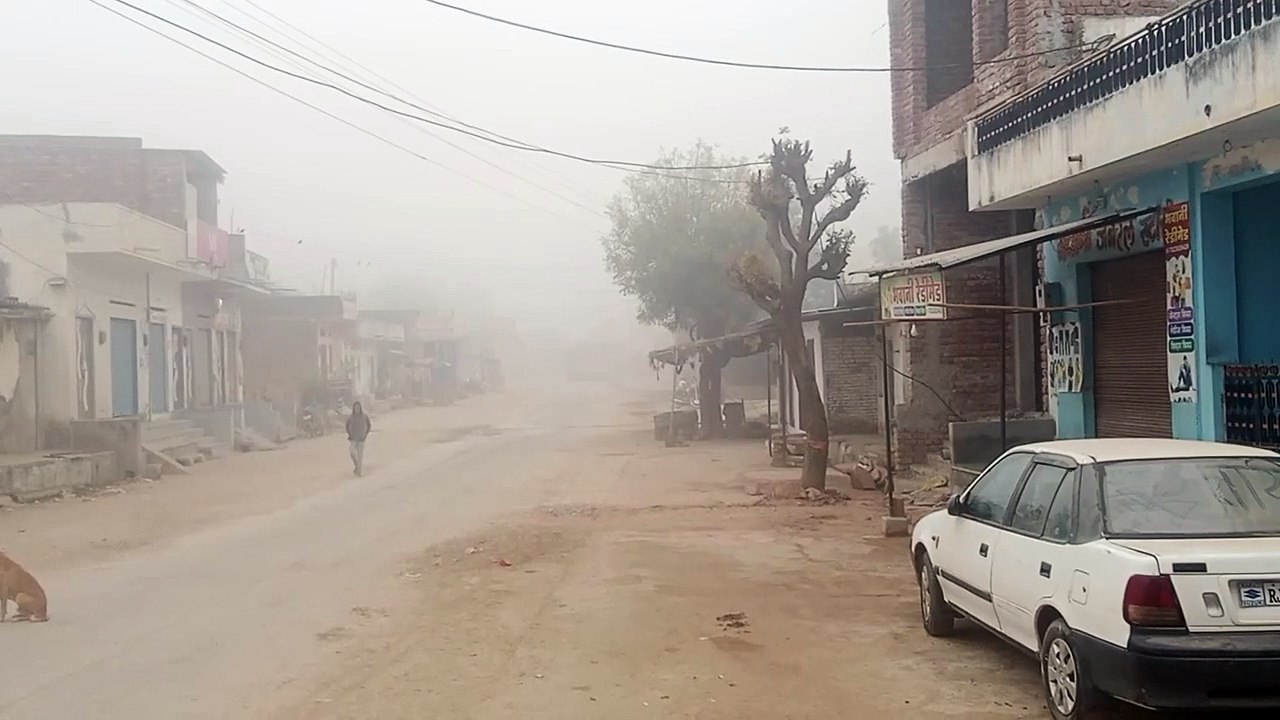 weather update: कोहरे के आगोश में पाली, सर्द हवा से छूटी कंपकपी