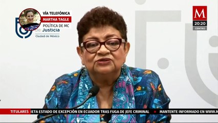 "Hay varios elementos que ponen entre dicho su actuación imparcial en la Fiscalía": Martha Tagle