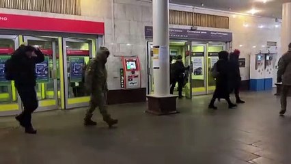 Kyiv residents shelter as Russia launches attacks