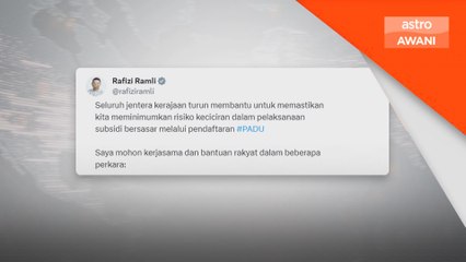 Pendaftaran PADU cecah 1 juta, Rafizi mohon bantu daftarkan golongan kurang mahir digital