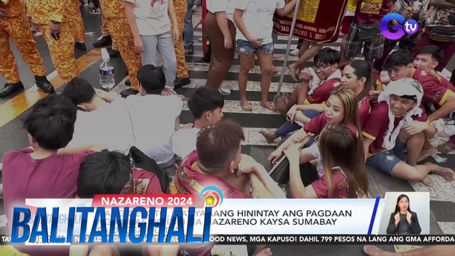 Ilang deboto, matiyagang hinintay ang pagdaan ng andas ng Itim na Nazareno kaysa sumabay sa dagsa ng tao | BT