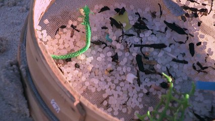 Millions of plastic pellets wash up in Spain