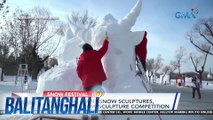 Iba't ibang giant snow sculptures, tampok sa Snow Sculpture Competition | BT