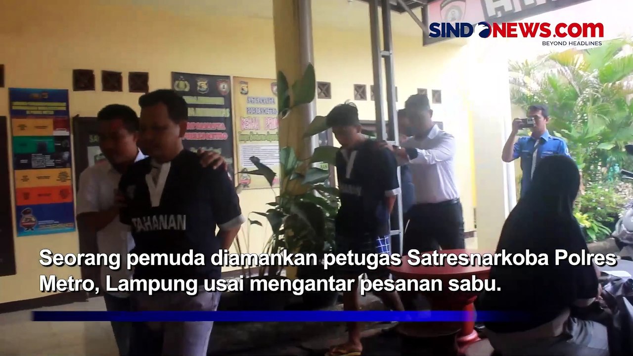 Jual Sabu Lewat Sosial Media, Pemuda Ditangkap Polres Metro Polda Lampung