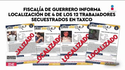 Localizan con vida a 4 de las 12 personas secuestradas en Taxco, Guerrero