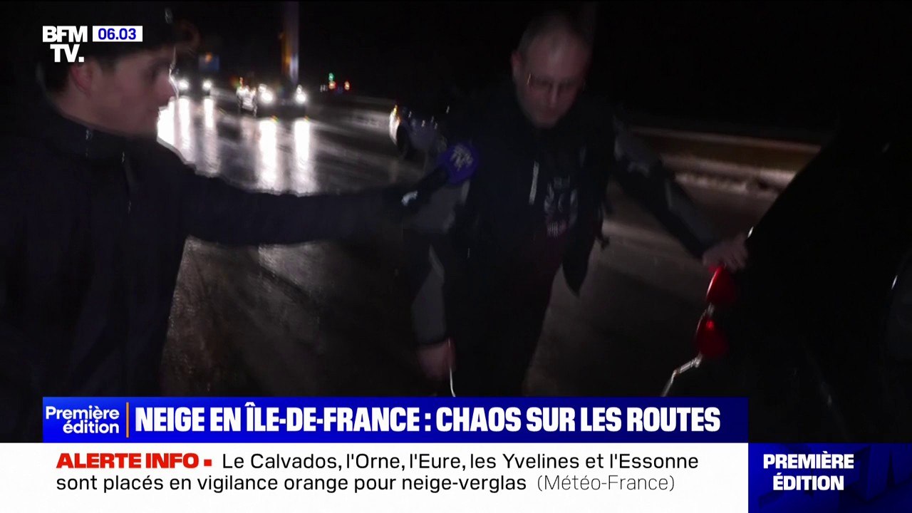 "C'est une patinoire": les images d'une nuit de...