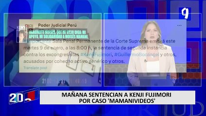 Corte Suprema define este martes 9 de enero posible prisión para Kenji Fujimori