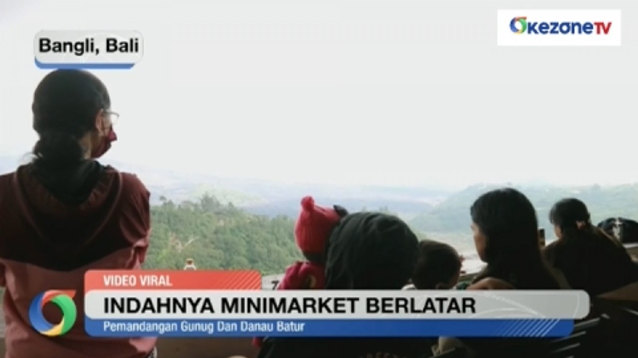 Indahnya Minimarket Berlatar Gunung Batur di Ba...