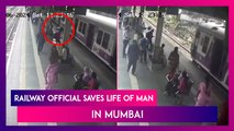 Mumbai: Alert Railway Official Saves Life Of Man After He Falls While Trying To Board Moving Train
