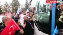 Erzurum'da AK Parti'den aday gösterilen Mehmet Sekmen coşkuyla karşılandı