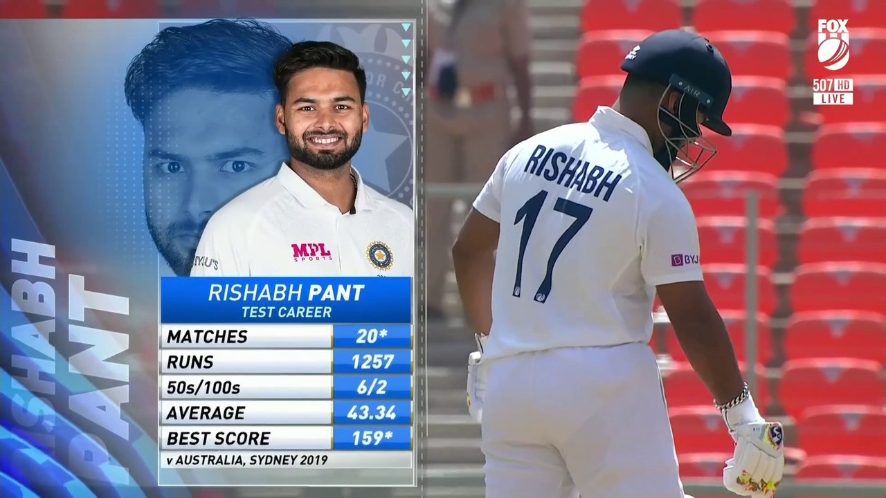 Pant 101 vs Eng, 2021 (Ball-by-Ball).