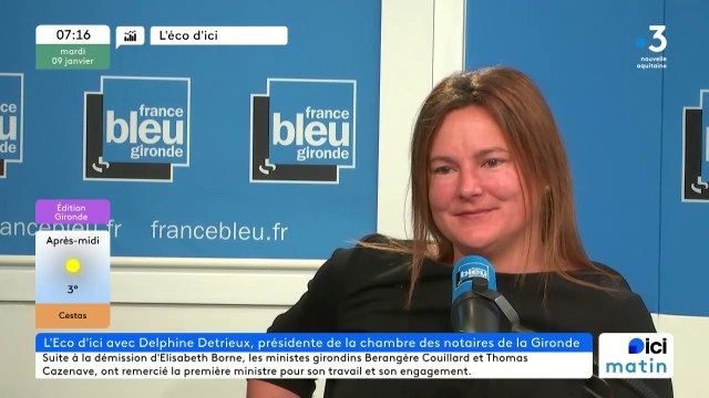 Delphine Detrieux, présidente de la chambre des notaires de la Gironde