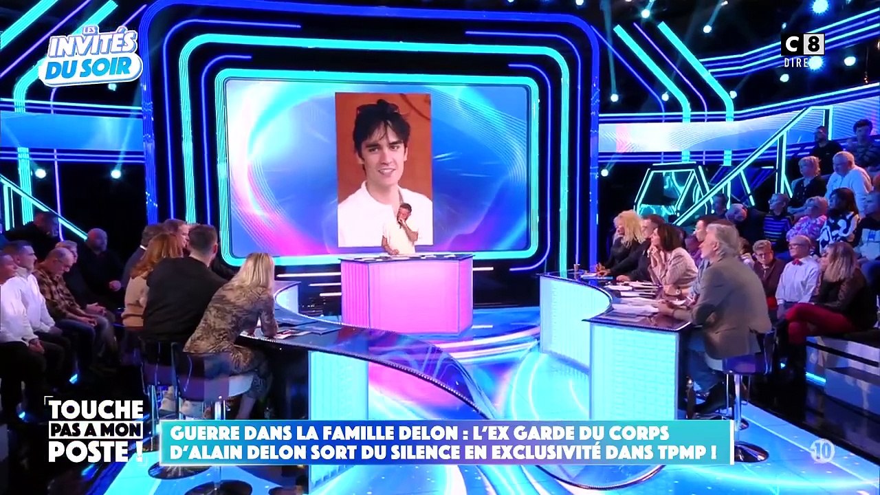 L'ancien garde du corps d'Alain Delon met en cause dans "Touche pas à mon poste" le comportement de son jeune fils Alain-Fabien : "Il peut parfois être borderline avec lui"
