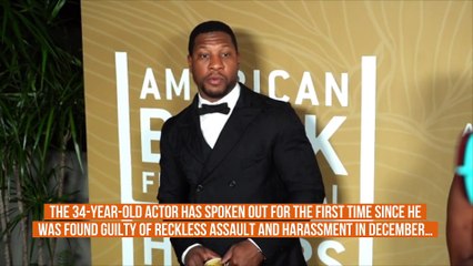 Jonathan Majors breaks silence after assault conviction