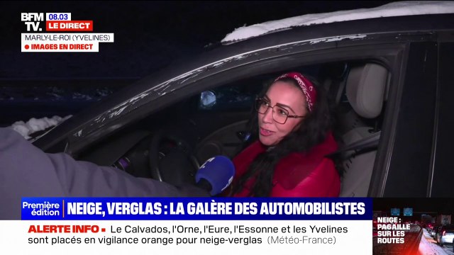 Je suis là depuis 4h30 : une automobiliste prise au piège par la neige sur l'A13 témoigne