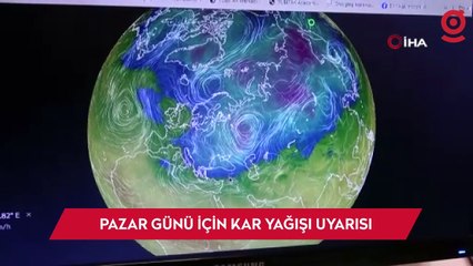İklim uzmanından Pazar günü için kar yağışı uyarısı
