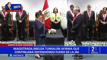 Magistrada Imelda Tumialán afirma que continuará defendiendo fuero de la Junta Nacional de Justicia