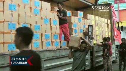 Ratusan Surat Suara Pemilihan Legislatif Tiba Di Sukabumi