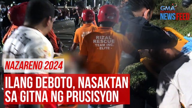 Nazareno 2024 - Ilang deboto, nasaktan sa gitna ng prusisyon | GMA Integrated Newsfeed