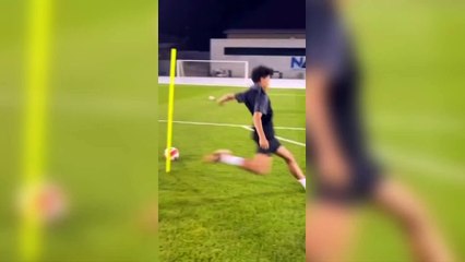 Cristiano Ronaldo, futbol canavarı yetiştiriyor! Muhteşem gol