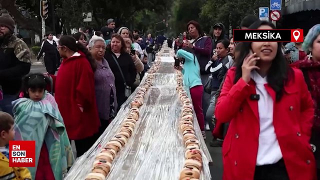 Meksika'da 4 bin 500 kilometrelik hamur işiyle Guinness rekoru kırıldı