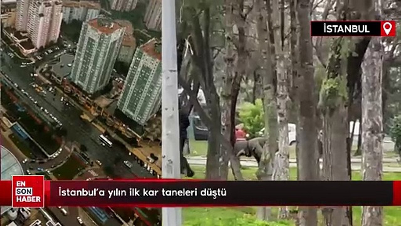 İstanbul'a yılın ilk kar taneleri düştü