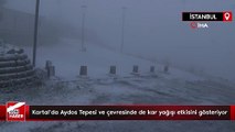 Aydos Tepesi ve çevresinde de kar yağışı etkisini gösteriyor